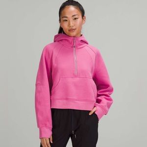 🌸 lululemon Scuba oversized 1/2 zip hoodie Pink Blossom 🌸